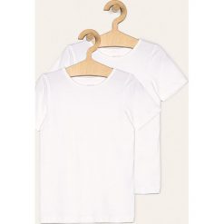 Name it - T-shirt dziecięcy 110-164 cm (2-pack). Białe t-shirty chłopięce Name it, bez wzorów, z elastanu, bez rękawów. Za 59,90 zł.
