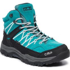 Trekkingi CMP - Kids Rigel Mid Trekking Shoes Wp 3Q12944J Curacao/Antracite 08LD. Niebieskie śniegowce dziewczęce CMP, bez zapięcia. W wyprzedaży za 239,00 zł.