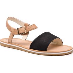 Sandały CLARKS - Skylark Pure Y 261423046 Black Combi Lea. Pomarańczowe klapki damskie Clarks, bez wzorów, ze skóry ekologicznej, bez obcasa. W wyprzedaży za 169,00 zł.