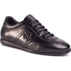Sneakersy ROBERTO CAVALLI - 1058 A Black. Czarne sneakersy męskie Roberto Cavalli, na co dzień, bez wzorów, ze skóry, bez zapięcia. Za 1379,00 zł.