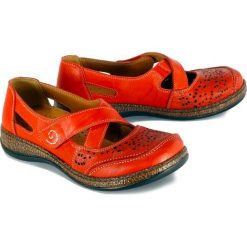 COMFORTABEL 942588-4 rot, półbuty damskie. Półbuty damskie Comfortabel, bez wzorów, ze skóry, bez obcasa, bez zapięcia. Za 299,90 zł.