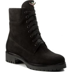 Botki GINO ROSSI - Donata DTH593-R78-AG00-9900-F 99. Czarne buty zimowe damskie Gino Rossi, z materiału, na obcasie. W wyprzedaży za 299,00 zł.
