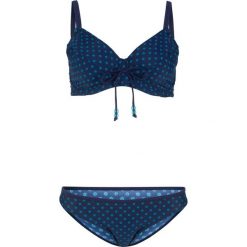 Bikini na fiszbinach "minimizer" (2 części) bonprix ciemnoniebiesko-zielony. Stroje kąpielowe damskie bonprix. Za 59,99 zł.