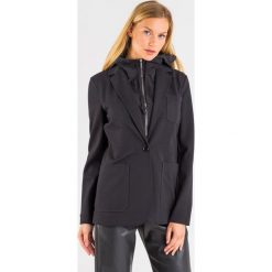 ŻAKIET LORIA max mara leisure. Czarne marynarki damskie Max Mara Leisure, m, bez wzorów, z materiału. Za 713,40 zł.