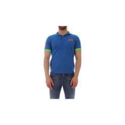 Koszulki polo z krótkim rękawem Sun68 A19118. Niebieskie koszulki męskie SUN68, xl, bez wzorów, z krótkim rękawem. Za 356,88 zł.