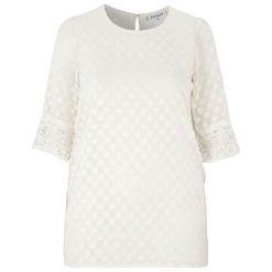 Zhenzi Tunika Leda złamana biel female biały 58/60 (XXL). Białe tuniki damskie Zhenzi, na imprezę, s, w koronkowe wzory, z koronki, eleganckie, z okrągłym kołnierzem, bez rękawów. Za 279,00 zł.