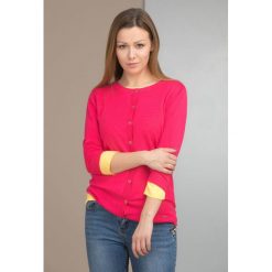 Sweter z ażurowym zdobieniem. Swetry damskie Monnari, z aplikacjami, z wiskozy, eleganckie, bez rękawów, bez kaptura. Za 79,50 zł.