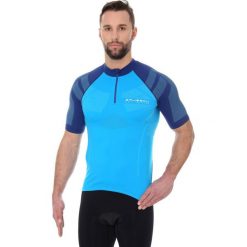 Brubeck Koszulka rowerowa SS12390 lazurowo-niebieska r. XS. Niebieskie odzież rowerowa męska Brubeck, m. Za 222,34 zł.