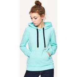Bluzy damskie: Bluza kangurka – Niebieski