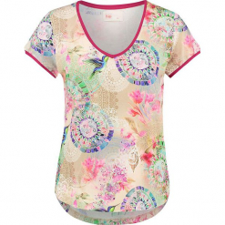 Koszulka "Pallavi" w kolorze kremowym ze wzorem. Białe t-shirty damskie Hip, xs. W wyprzedaży za 136,95 zł.