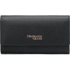 Trussardi Jeans Bella Continental Large Portfel Czarny. Czarne portfele damskie Trussardi Jeans, bez wzorów, z jeansu. Za 335,95 zł.