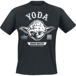 Star Wars Grand Master Yoda T-Shirt czarny. Czarne koszulki męskie Star Wars, xl, z nadrukiem, retro, z okrągłym kołnierzem. Za 89,90 zł.