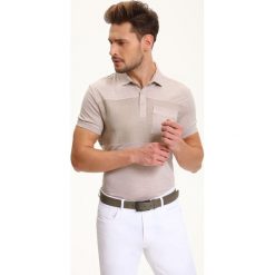 Koszulki polo: T-SHIRT POLO MĘSKI KLASYCZNY Z GUZIKIEM