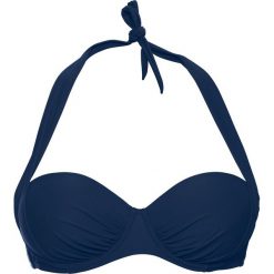 Stroje kąpielowe damskie: Biustonosz bikini na fiszbinach bonprix ciemnoniebieski