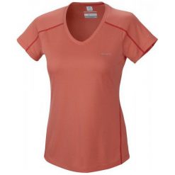 Columbia Koszulka Sportowa Zero Rules Short Sl. Shirt Hot Coral M. Różowe t-shirty damskie Columbia, m, z materiału. Za 83,00 zł.
