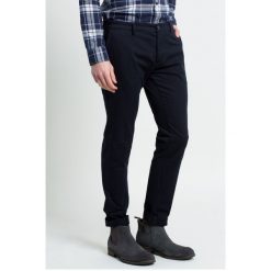Trussardi - Spodnie. Niebieskie spodnie męskie Trussardi, na co dzień, m, bez wzorów, z elastanu, casualowe. W wyprzedaży za 279,90 zł.