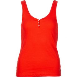 Top w kolorze czerwonym. Czerwone topy damskie Marc O'Polo, m, z nadrukiem, z bawełny, z okrągłym kołnierzem. W wyprzedaży za 59,95 zł.