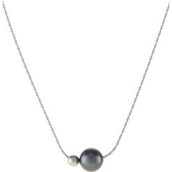 Naszyjniki damskie: TomShot Naszyjnik silvercoloured/black