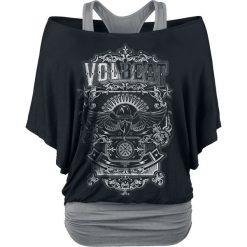 Volbeat Old Letters Koszulka damska czarny/szary. Szare bluzki damskie marki Volbeat, l, z nadrukiem, rockowe. Za 164,90 zł.