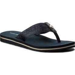 Klapki damskie: Japonki TOMMY HILFIGER - Jacquard Low Beach Sandal FW0FW02382 Midnight 403
