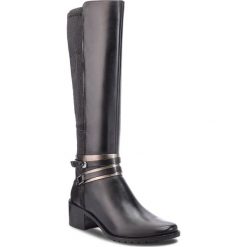 Kozaki CAPRICE - 9-25514-21 Black Nappa 022. Czarne buty zimowe damskie Caprice, z materiału, na obcasie. Za 479,90 zł.