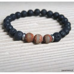 Bransoletki męskie: męska bransoletka :: TALIZMAN :: tibetan agate
