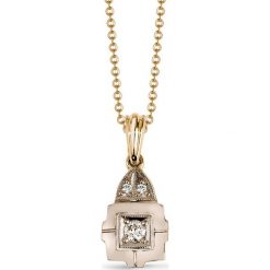 Wisiorek - , Brylant 0,13ct. Szare łańcuszki męskie W.KRUK. Za 3090,00 zł.