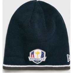 New Era - Czapka. Niebieskie czapki męskie marki New Era, z dzianiny. W wyprzedaży za 59,90 zł.