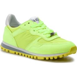 Sneakersy LIU JO - Alexa BXX049 PX003 Yellow Fluo S14F1. Żółte półbuty damskie Liu Jo, z aplikacjami, ze skóry, bez obcasa, na płaskiej podeszwie, bez zapięcia. Za 469,00 zł.