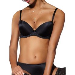 Biustonosze bardotka: Biustonosz brassiere w kolorze czarnym