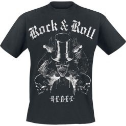 T-shirty męskie z nadrukiem: Rock'n'Roll Rebel T-Shirt czarny