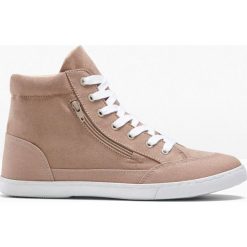 Wysokie sneakersy bonprix wielbłądzia wełna. Pomarańczowe sneakersy damskie bonprix, z wełny. Za 99,99 zł.