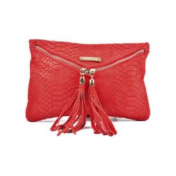Torebki klasyczne damskie: Skórzana torebka w kolorze czerwonym – (S)29 x (W)19 cm