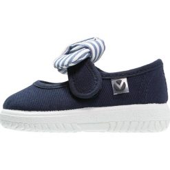 Victoria Shoes Baleriny z zapięciem marino. Niebieskie baleriny dziewczęce marki Victoria Shoes, z materiału. Za 129,00 zł.