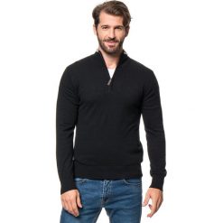 Golfy męskie: Sweter w kolorze czarnym