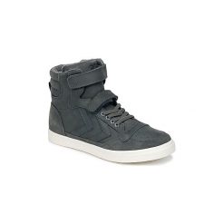 Buty Dziecko Hummel STADIL OILED HIGH JR. Szare trampki dziewczęce Hummel, bez wzorów, bez zapięcia. Za 279,20 zł.