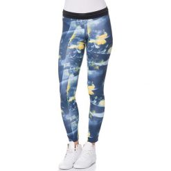 Legginsy: Legginsy w kolorze granatowo-żółtym