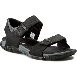 Sandały MERRELL - Telluride Strap J71101 Black. Czarne sandały męskie Merrell, ze skóry, z paskami. W wyprzedaży za 229,00 zł.