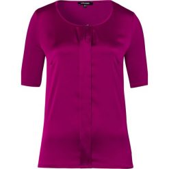 Koszulka w kolorze fioletowym. Fioletowe koszulki damskie More & More, bez wzorów, z okrągłym kołnierzem, bez rękawów. W wyprzedaży za 59,95 zł.