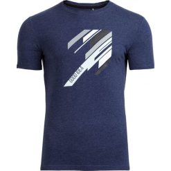 T-shirt męski TSM613 - ciemny granatowy melanż - Outhorn. Niebieskie koszulki męskie marki Outhorn, na lato, m, bez wzorów, z bawełny, bez kołnierzyka. W wyprzedaży za 29,99 zł.