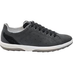Skórzane sneakersy "Energy" w kolorze czarnym. Czarne sneakersy męskie TBS, bez wzorów, na sznurówki. W wyprzedaży za 149,95 zł.