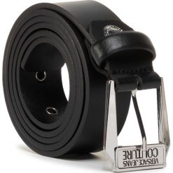 Pasek Męski VERSACE JEANS COUTURE - D8YVBF07 71558 899. Czarne paski męskie Versace Jeans Couture, w paski, z jeansu. Za 519,00 zł.