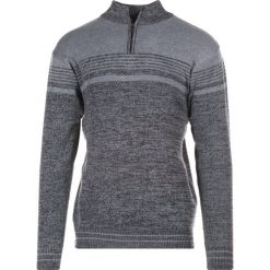 Ciemnoszary Golf Oresh. Szare bluzy męskie Born2be, xl, bez wzorów, z golfem, bez rękawów, bez kaptura. Za 49,99 zł.