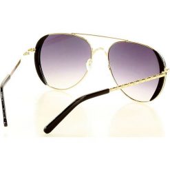 Okulary przeciwsłoneczne pilotki mazzini aviator look czarny. Czarne okulary przeciwsłoneczne damskie LOOKS STYLE EYEWAER, klasyczne. W wyprzedaży za 64,90 zł.