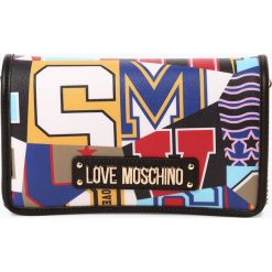 Love Moschino - Damska torebka na ramię, czarny. Czarne torebki klasyczne damskie Love Moschino, z nadrukiem, na ramię, z nadrukiem, bez dodatków. Za 629,95 zł.