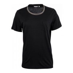 Mustang T-Shirt Damski Xs Czarny. Czarne koszulki damskie Mustang, xs, z aplikacjami, z materiału, z okrągłym kołnierzem, z krótkim rękawem. W wyprzedaży za 95,00 zł.