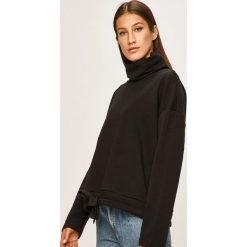 Answear - Bluza. Czarne bluzy damskie ANSWEAR, s, bez wzorów, z bawełny, bez rękawów, bez kaptura. W wyprzedaży za 59,90 zł.
