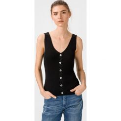 Vero Moda Dazy Top Czarny. Czarne podkoszulki damskie Vero Moda, l, bez wzorów, z wiskozy, bez kołnierzyka, bez rękawów. Za 131,95 zł.