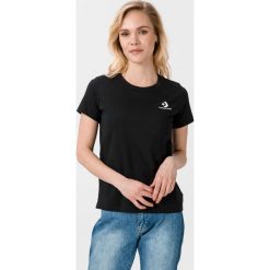 Converse Koszulka Czarny. Czarne koszulki damskie Converse, xs, bez wzorów, z bawełny, bez kołnierzyka, z krótkim rękawem. Za 102,95 zł.