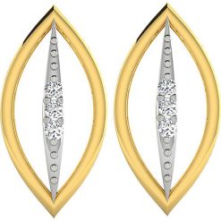 Złote kolczyki-wkrętki z diamentami. Żółte kolczyki damskie Art of Diamond & Co., z diamentem, złote. W wyprzedaży za 747,95 zł.
